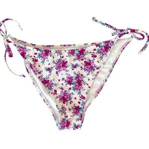 Wild Fable Floral Low Rise Ultra High Leg Cheeky Bikini Bottom Womens XL NWOT